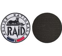 FROM HAWAII WITH LOVE - D622 - Diam: 8 cm - Ecusson Patch Brodé Avec Scratch Cousu Au Dos + Carré Scratch A Coudre, Face Opposé Offerte, Police nationale Collection Cosplay Airsoft Déguisement