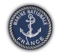 FROM HAWAII WITH LOVE - D642 - Ecusson Patch Brodé Thermocollant - Diamètre: 8 cm - Marine Nationale fusiliers marins armée militaire air mer terre commandos