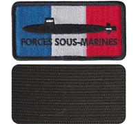 FROM HAWAII WITH LOVE - D657 - Dimension: 9 cm x 4,7 cm - Ecusson Patch Brodé Avec Scratch Cousu Au Dos + Carré Scratch A Coudre, Face Opposé 10 cm x 10 cm Offert/forces sous-marines marine france