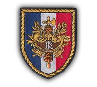 FROM HAWAII WITH LOVE - D663 - Ecusson brodé thermocollant ou a coudre - Dimension: 9 cm x 7,2 cm - République francaise france blanson insigne démocratie armée militaire