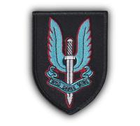 FROM HAWAII WITH LOVE - D668 - Ecusson Patch Brodé Thermocollant - Dim: 9 cm x 6,6 cm - Militaire Sas Who dare wins Royaume uni Britannique Force Spéciale Armée Cosplay Airsoft
