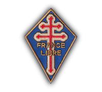 FROM HAWAII WITH LOVE - D682 - Ecusson brodé thermocollant ou a coudre - Dimension: 9 cm x 6,40 cm - France libre ffi guerre armée militaire militaria rétro vintage De gaulle histoire