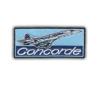 FROM HAWAII WITH LOVE - D687 - Ecusson brodé thermocollant ou a coudre - Dimension: 10 cm x 4,3 cm - Concorde avion france rétro vintage collection combinaison pilote déguisement costume