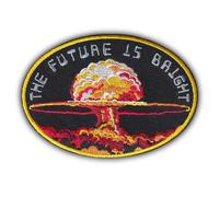 FROM HAWAII WITH LOVE - D689 - Ecusson Patch Brodé Thermocollant - 10 cm x 7 cm - The Future Is Bright Humour (ou pas) Post Apo