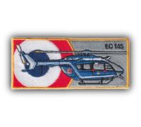 FROM HAWAII WITH LOVE - D694 - Ecusson brodé thermocollant ou a coudre - Dimension: 10 cm x 4,5 cm - hélicoptère ec145 gendarmerie gendarme france voilure tournante