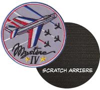 FROM HAWAII WITH LOVE - D696 - Diamètre: 9 cm - Ecusson Patch Brodé Avec Scratch Cousu Au Dos + Carré Scratch A Coudre, Face Opposé 10 cm x 10 cm Offert/mystere 4 mirage rafale france