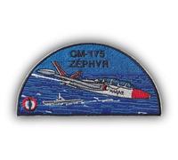 FROM HAWAII WITH LOVE - D704 - Ecusson brodé thermocollant ou a coudre - Dimension: 10 cm x 5 cm - fouga 175 cm zéphyr aéronavale militaire france avion chasse