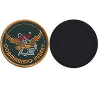 FROM HAWAII WITH LOVE - Diametre 8 cm - Ecusson Patch Brodé Avec Scratch Cousu Au Dos + Carré Scratch A Coudre, Face Opposé 10 cm x 10 cm Offert/Commando Marine Militaire Hubert