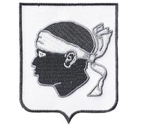 FROM HAWAII WITH LOVE - Ecusson Patch Brodé Thermocollant - F006 - Département Région Territoire France - 6,5 cm x 8 cm - Corse