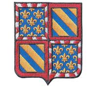 FROM HAWAII WITH LOVE - Ecusson Patch Brodé Thermocollant - F016 - Département Région Territoire France - 6,5 cm x 8 cm - Bourgogne
