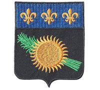 FROM HAWAII WITH LOVE - Ecusson Patch Brodé Thermocollant - F030 - Département Région Territoire France - 6,5 cm x 8 cm - Guadeloupe