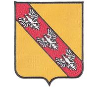 FROM HAWAII WITH LOVE - Ecusson Patch Brodé Thermocollant - F034 - Département Région Territoire France - 6,5 cm x 8 cm - Lorraine