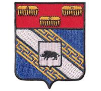FROM HAWAII WITH LOVE - Ecusson Patch Brodé Thermocollant - F108 - Département Région Territoire France - 6,5 cm x 8 cm - 08 Ardennes
