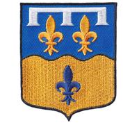 FROM HAWAII WITH LOVE - Ecusson Patch Brodé Thermocollant - F141 - Département Région Territoire France - 6,5 cm x 8 cm - 41 Loir Et Cher