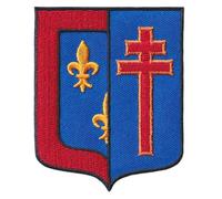 FROM HAWAII WITH LOVE - Ecusson Patch Brodé Thermocollant - F149 - Département Région Territoire France - 6,5 cm x 8 cm - 49 Maine Et Loire