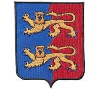 FROM HAWAII WITH LOVE - Ecusson Patch Brodé Thermocollant - F150 - Département Région Territoire France - 6,5 cm x 8 cm - 50 Manche