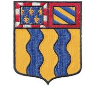 FROM HAWAII WITH LOVE - Ecusson Patch Brodé Thermocollant - F171 - Département Région Territoire France - 6,5 cm x 8 cm - 71 Saone Et Loire