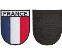 FROM HAWAII WITH LOVE - F318 - Dimension: 9 cm x 7,4 cm - Ecusson Patch Brodé Avec Scratch Cousu Au Dos + Carré Scratch A Coudre, Face Opposé 10 cm x 10 cm Offert/blason france drapeau