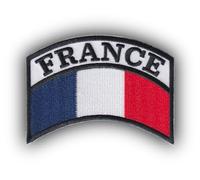 FROM HAWAII WITH LOVE - F319 - écusson brodé thermocollant et/ou a coudre - Dimension: 9 cm x 6,4 cm - Drapeau france banane épaule militaire
