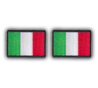 FROM HAWAII WITH LOVE - F323-2 X écussons brodé thermocollant et/ou a coudre - Dimension: 4 cm x 2,9 cm chacun - Drapeau italie personnalisation vetements sac a dos casquette textile