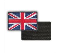 FROM HAWAII WITH LOVE - F329 - Dimension: 7,5 cm x 4,6 cm - Ecusson Patch Brodé Avec Scratch Cousu Au Dos + Carré Scratch A Coudre, Face Opposé 10 cm x 10 cm Offert/uk royaume-uni drapeau