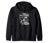 from Miss to Mrs Bague de fiançailles pour Enterrement de Vie de Jeune Fille Sweat à Capuche