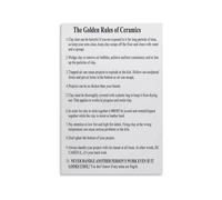 From Mud to Masterpiece Poster The Golden Rules of Transformative Pottery Philosophical Guide for Creative Process and Studio Mindset(Framed,08x12inch(20x30cm))