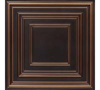 From Plain To Beautiful In Hours 22ac-24x24-10 Carrelage de plafond en PVC pour écolier 60 x 60 cm (couvre / 40 m²), cuivre antique, 10