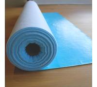 From Plain to Beautiful in Hours AlphaCover Échantillon de revêtement de sol autocollant pour déménagement et construction, imperméable et respirant, bleu, 50,8 x 50,8 cm