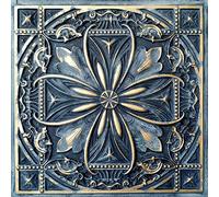 From Plain To Beautiful In Hours DCT10sg-24x61-25 Milan Dalle de plafond en PVC 0,6 x 0,6 m (couvre / 100 m²), or fumé, 9,5 m