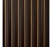 From Plain To Beautiful In Hours MG-1504-SAM-2p Lot de 2 murs à lattes en bois doré, acajou, échantillon de 7,6 x 22,9 cm