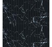 From Plain To Beautiful In Hours MG-2017-SAM-2p Lot de 2 mini murs à lattes en bois de timbre, marbre noir, échantillon de 7,6 x 30,5 cm