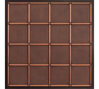 From Plain To Beautiful In Hours Soho 339ac-24x24-10 Lot de 10 dalles de plafond en PVC 61 x 61 cm