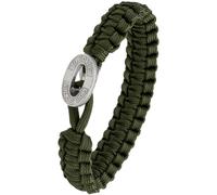 From Soldier To Soldier Oxidized Green Bracelets Argent oxydé 1604-FSTS-Gre-S10-19 cm - Homme - 925 Sterling Silver
