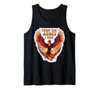 From The Ashes I Rise Phoenix Fire Bird Motivation Débardeur