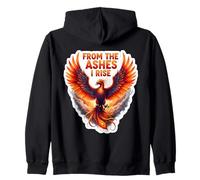 From The Ashes I Rise Phoenix Fire Bird Motivation Sweat à Capuche