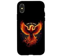 From The Ashes Phoenix Rising Fire Bird Citation de motivation Coque pour iPhone X/XS