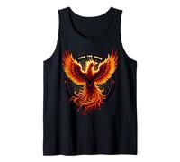 From The Ashes Phoenix Rising Fire Bird Citation de motivation Débardeur