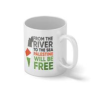 From The River To The Sea Palestine Will Be Free Tasse blanche Café Mug