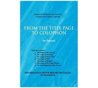 From The Title Page To Colophon