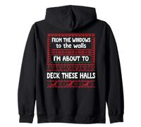 from The Windows to The Walls Christmas Sign Deck The Halls Sweat à Capuche