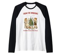 from The Windows to Walls Deck These Halls Christmas Manche Raglan