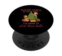 from The Windows to Walls Deck These Halls Christmas PopSockets PopGrip Adhésif