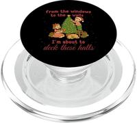 from The Windows to Walls Deck These Halls Christmas PopSockets PopGrip pour MagSafe