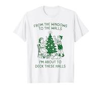 from The Windows to Walls Deck These Halls Christmas T-Shirt