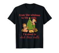 from The Windows to Walls Deck These Halls Christmas T-Shirt