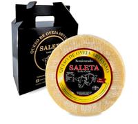Fromage de bre ntier semi-affiné gourmet Saleta (1,3 kg) | Fromage Manchego artisanal | Coffret Cadeau Premium d’Espagne