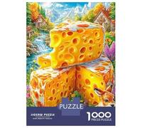Fromage délicieux Puzzle 1000 Piece pour Adultes Et Adolescents Âgés De 14 Ans Et Plus, Jeu De Défi Intellectuel Puzzles 70x50cm/1000pcs