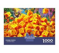 Fromage délicieux Puzzle 1000 Piece pour Adultes Et Adolescents Âgés De 14 Ans Et Plus, Jeu De Défi Intellectuel Puzzles 52x38cm/1000pcs