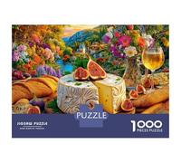 Fromage délicieux Puzzle 1000 Piece pour Adultes Et Adolescents Âgés De 14 Ans Et Plus, Jeu De Défi Intellectuel Puzzles 38x26cm/1000pcs